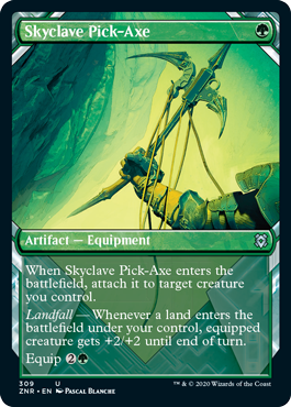 Zendikar Rising 309 Skyclave Pick-Axe (Showcase Frame)