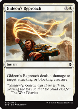 Battle for Zendikar 030/274 Gideon's Reproach