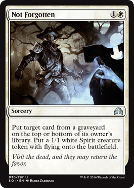 Shadows Over Innistrad 030/297 Not Forgotten