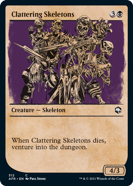 Adventures in the Forgotten Realms 312 Clattering Skeletons (Rulebook Art)