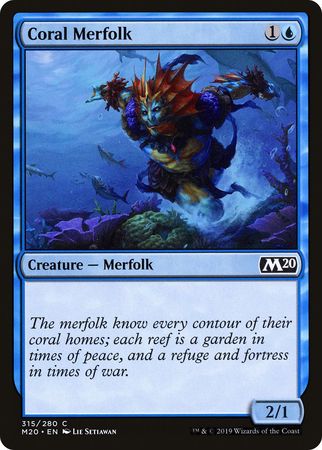 Core Set 2020 315/280 Coral Merfolk