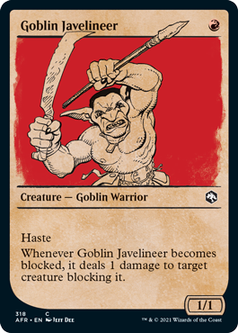 Adventures in the Forgotten Realms 318 Goblin Javelineer (Rulebook Art)