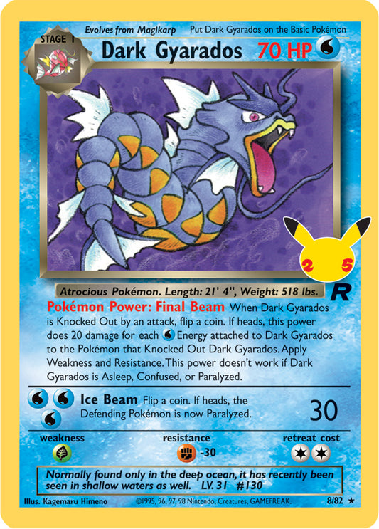 Celebrations Classic Collection 08/82 Dark Gyarados (Holo)