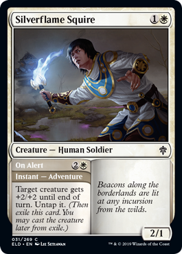 Throne of Eldraine 031/269 Silverflame Squire