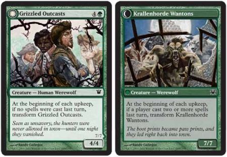 Innistrad 185/264 Grizzled Outcasts/Krallenhorde Wantons