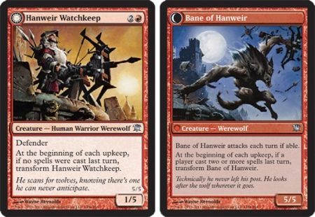 Innistrad 145/264 Hanweir Watchkeep/Bane of Hanweir