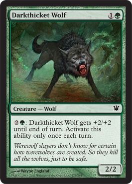 Innistrad 175/264 Darkthicket Wolf