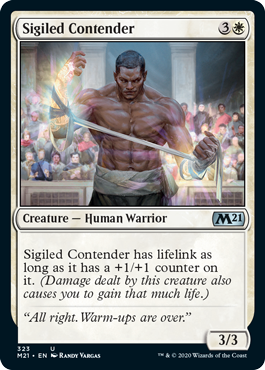 Core Set 2021 323 Sigiled Contender (Planeswalker Deck)