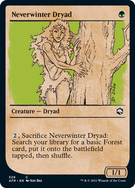 Adventures in the Forgotten Realms 329 Neverwinter Dryad (Rulebook Art)