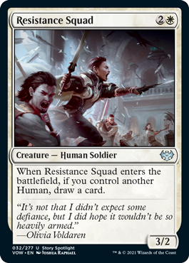 Innistrad: Crimson Vow 032/277 Resistance Squad