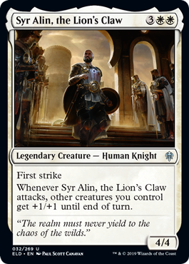 Throne of Eldraine 032/269 Syr Alin, the Lion's Claw