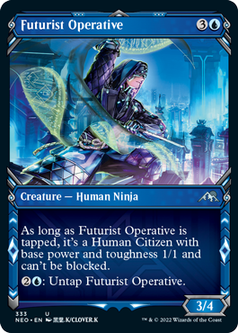 Kamigawa: Neon Dynasty 333 Futurist Operative (Ninja Frame)