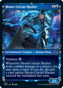 Kamigawa: Neon Dynasty 334 Moon-Circuit Hacker (Ninja Frame)