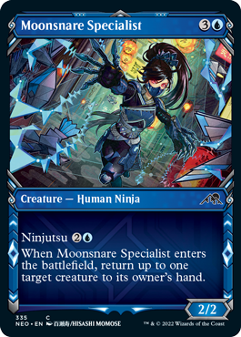 Kamigawa: Neon Dynasty 335 Moonsnare Specialist (Ninja Frame)