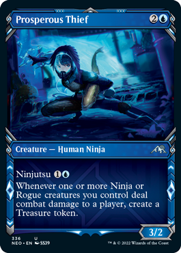 Kamigawa: Neon Dynasty 336 Prosperous Thief (Ninja Frame)