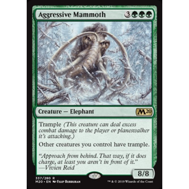 Core Set 2020 337/280 Aggressive Mammoth