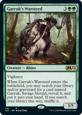 Core Set 2021 337 Garruk's Warsteed