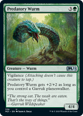 Core Set 2021 338 Predatory Wurm