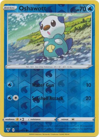 Vivid Voltage 033/185 Oshawott (Reverse Holo)