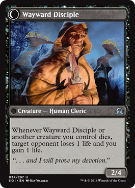 Shadows Over Innistrad 034/297 Pious Evangel/Wayward Disciple