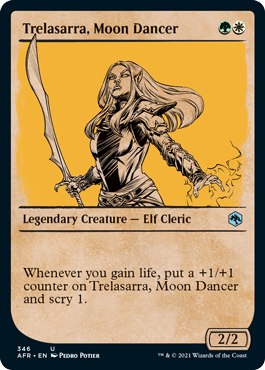 Adventures in the Forgotten Realms 346 Trelasarra, Moon Dancer (Rulebook Art)