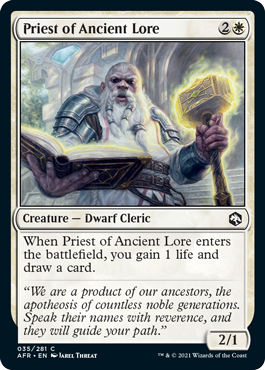 Adventures in the Forgotten Realms 035/281 Priest of Ancient Lore (Foil)