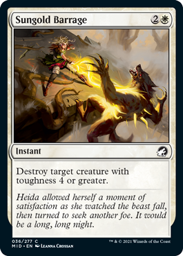 Innistrad: Midnight Hunt 036/277 Sungold Barrage