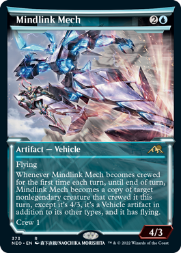 Kamigawa: Neon Dynasty 373 Mindlink Mech (Soft Glow Frame)(Foil)