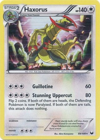 Dark Explorers 089/108 Haxorus (Holo)