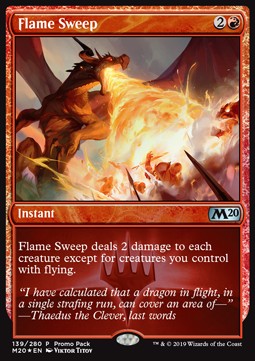 Core Set 2020 139/280 Flame Sweep (Promo Foil)