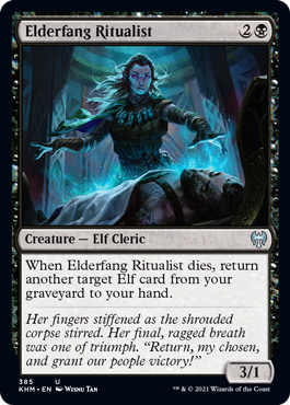 Kaldheim 385 Elderfang Ritualist (Theme Booster Card)