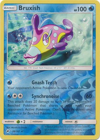 Burning Shadows 038/147 Bruxish (Reverse Holo)