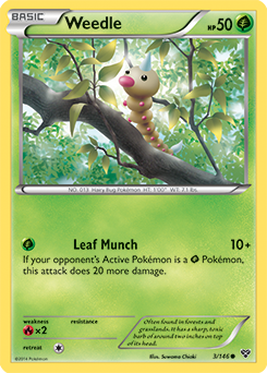 XY Base Set 003/146 Weedle