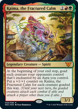 Kamigawa Neon Dynasty Commander 003/038 Kaima, the Fractured Calm (Foil)