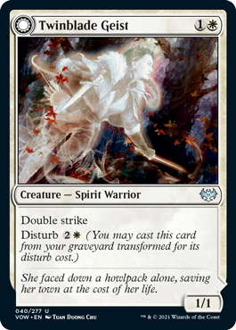 Innistrad: Crimson Vow 040/277 Twinblade Geist//Twinblade Invocation