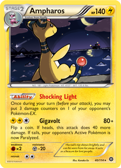 Steam Siege 040/114 Ampharos (Non-Holo Theme Deck Exclusive)