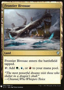 The List - Commander 2017 251/309 Frontier Bivouac