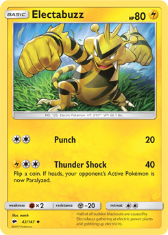 Burning Shadows 042/147 Electabuzz