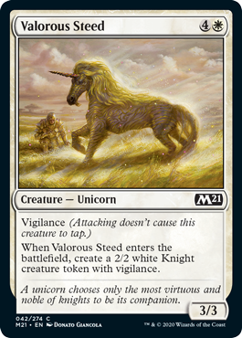 Core Set 2021 042/274 Valorous Steed