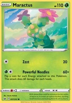 Sword & Shield 007/202 Maractus (Reverse Holo)