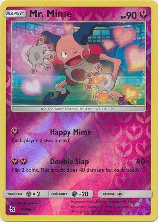 Hidden Fates 43/68 Mr. Mime (Reverse Holo)