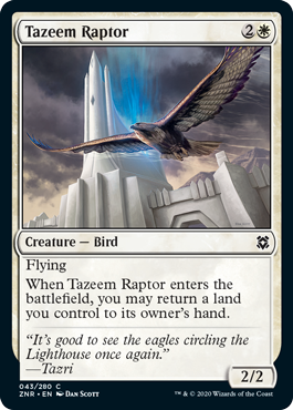 Zendikar Rising 043/280 Tazeem Raptor