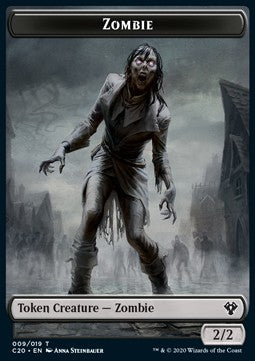 Zombie 009/019 - Human Soldier 003/013 Ikoria Commander Token