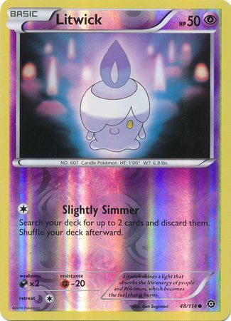 Steam Siege 048/114 Litwick (Reverse Holo)