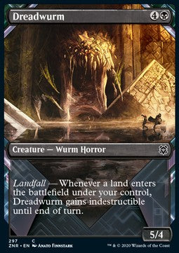 Zendikar Rising 297 Dreadwurm (Showcase Frame) (Foil)