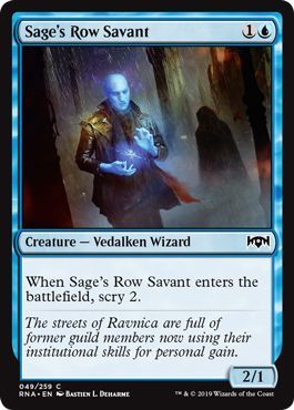 Ravnica Allegiance 049/259 Sage's Row Savant