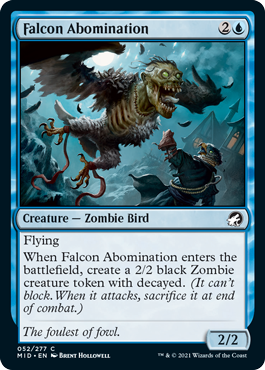 Innistrad: Midnight Hunt 052/277 Falcon Abomination