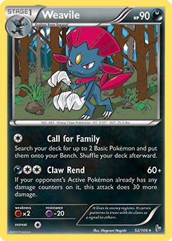 Flashfire 052/106 Weavile