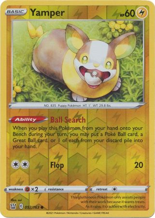 Battle Styles 052/163 Yamper (Reverse Holo)