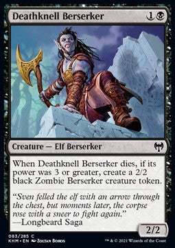 Kaldheim 083/285 Deathknell Berserker (Foil)